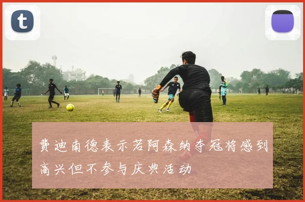 费迪南德表示若阿森纳夺冠将感到高兴但不参与庆典活动